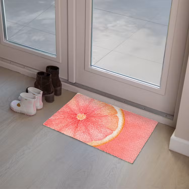 Grapefruit - Roze - Levendig Deurmat klein -sfeer3
