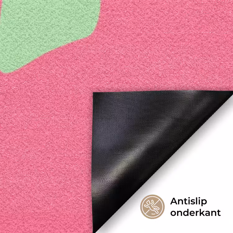 Grateful - Groen - Grafisch - Vloeiend Deurmat klein -antislip_NL