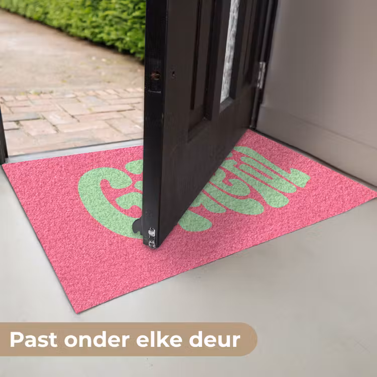 Grateful - Groen - Grafisch - Vloeiend Deurmat klein -USP_NL