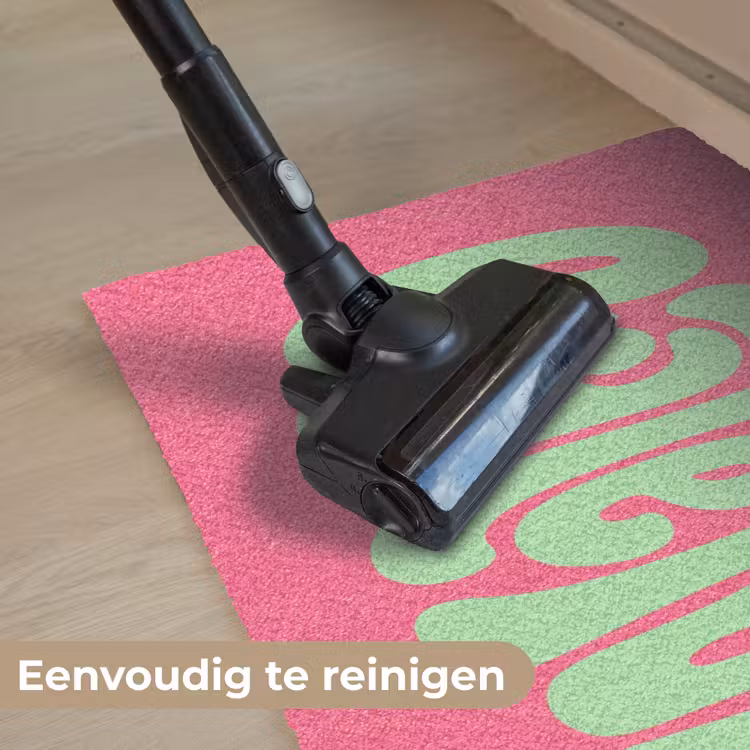 Grateful - Groen - Grafisch - Vloeiend Deurmat klein -reinigen_NL