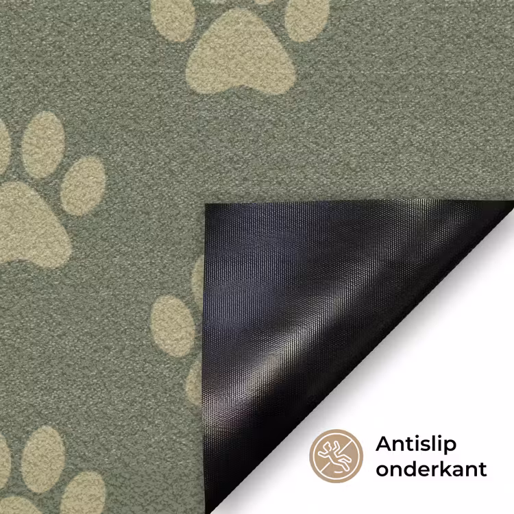 Green - Animal - Quote Deurmat klein -antislip_NL