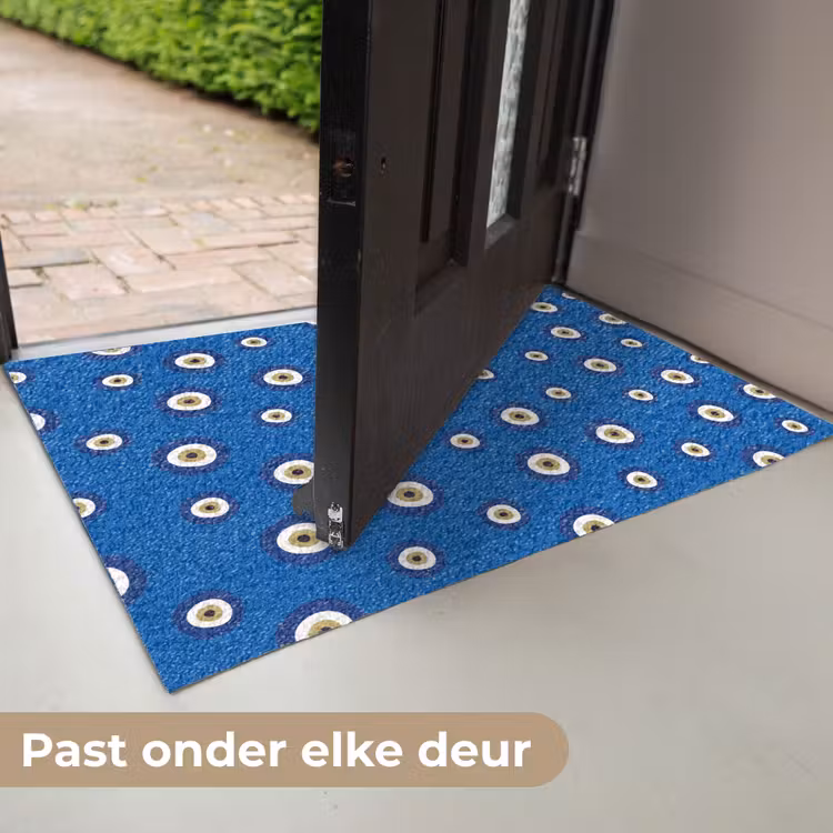 Griekse Boze Oog - Patroon - Blauw Deurmat klein -USP_NL