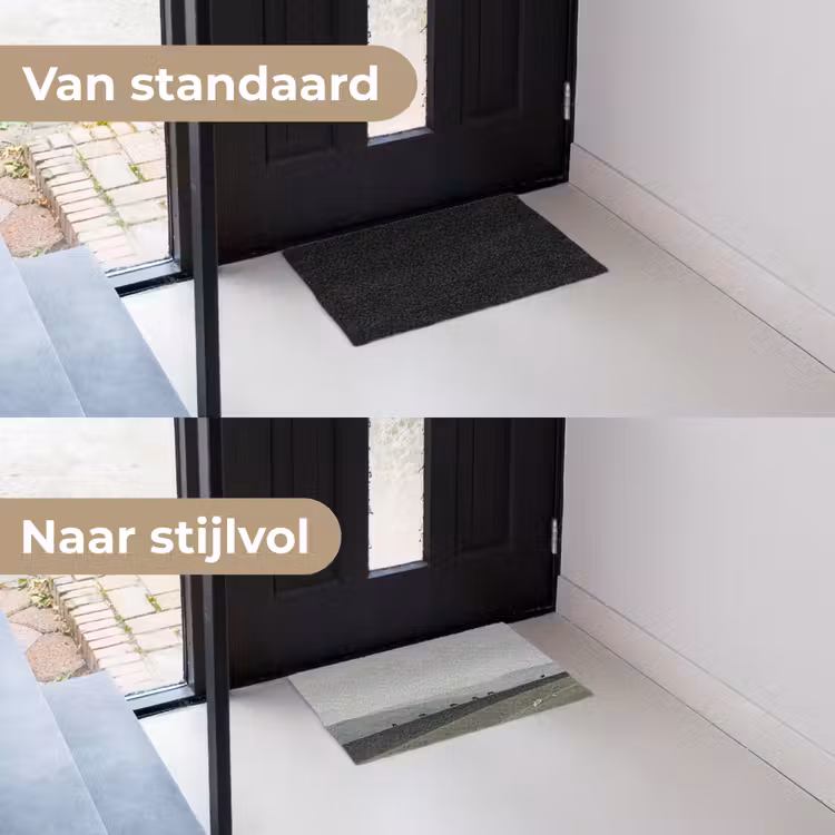 Grijs - Berg - Paarden Deurmat klein -voor-na_NL