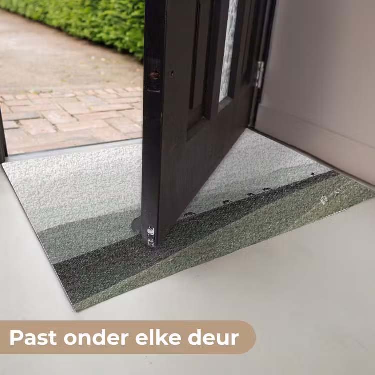 Grijs - Berg - Paarden Deurmat klein -USP_NL
