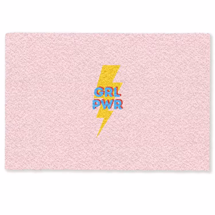 Grl pwr - Bliksem - Roze Deurmat klein -zkaufland3d
