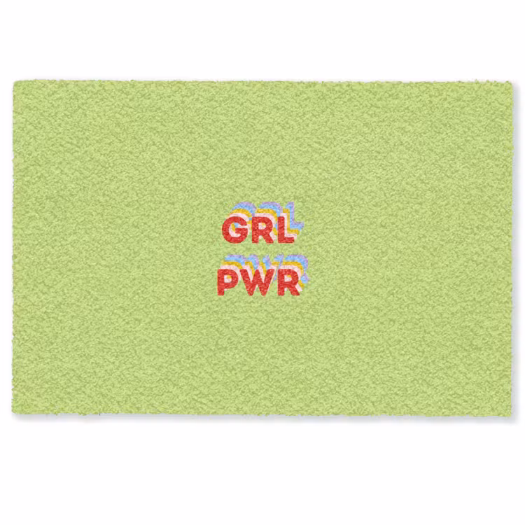 Grl pwr - Groen - Rood - 3D Deurmat klein -zkaufland3d