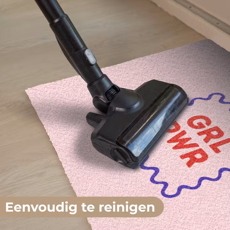 Grl pwr - Roze - Kader Deurmat klein -reinigen_NL