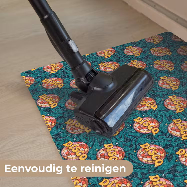 Groen - Disco - Patroon Deurmat klein 898 -reinigen_NL