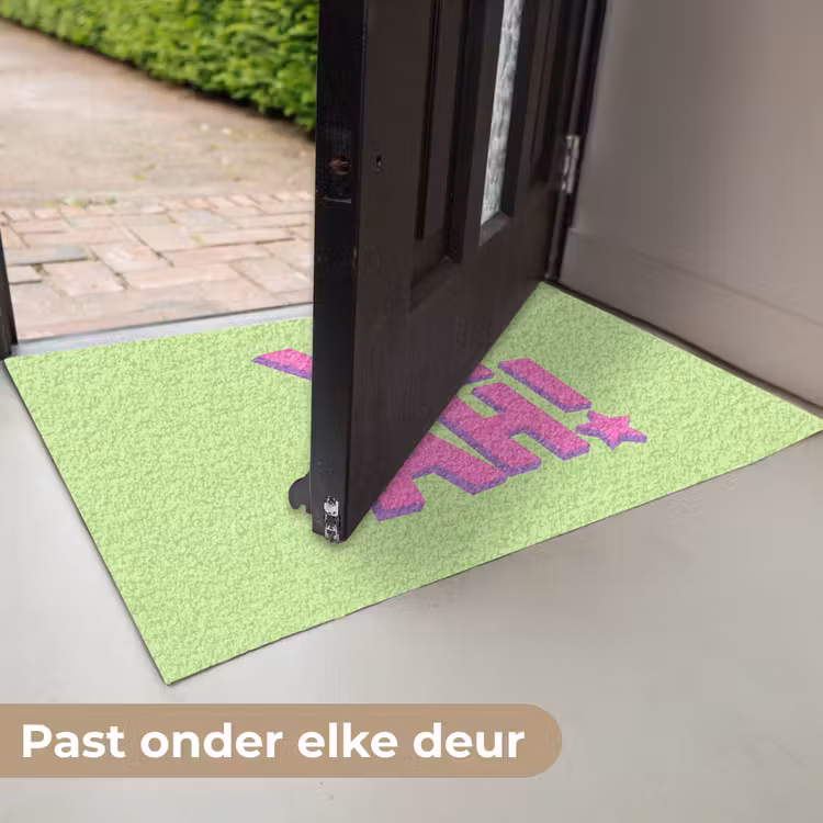 Groen - Neon - Quote Deurmat klein -USP_NL