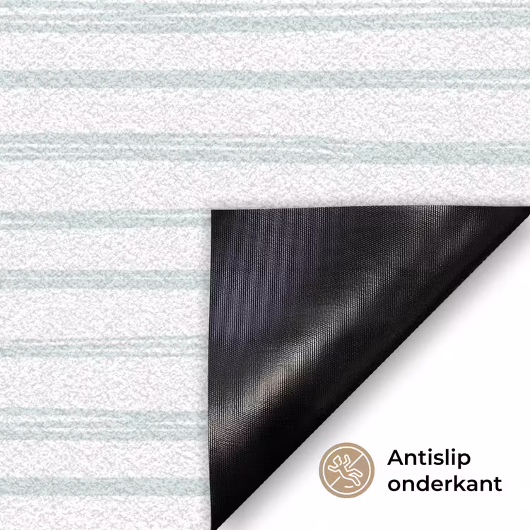 Groen - Strepen - Patroon Deurmat klein 898 -antislip_NL