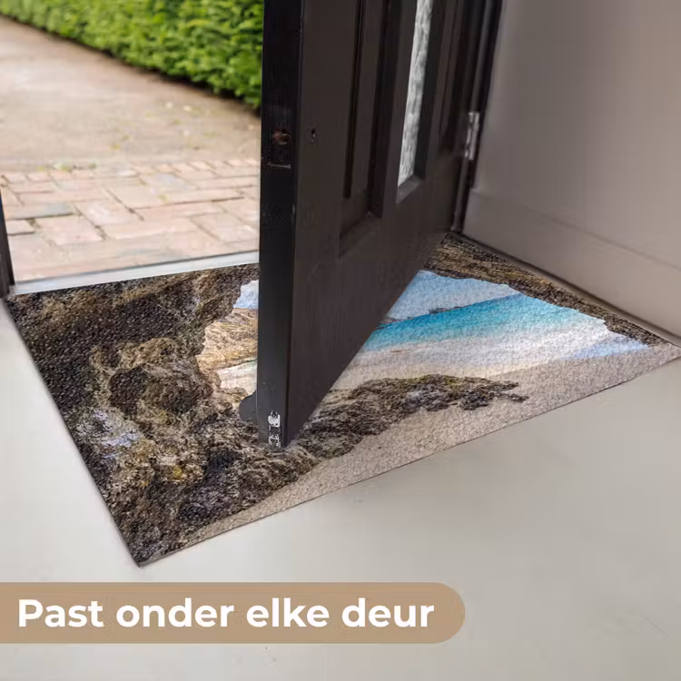 Grot - Strand - Zee - Blauw Deurmat klein -USP_NL
