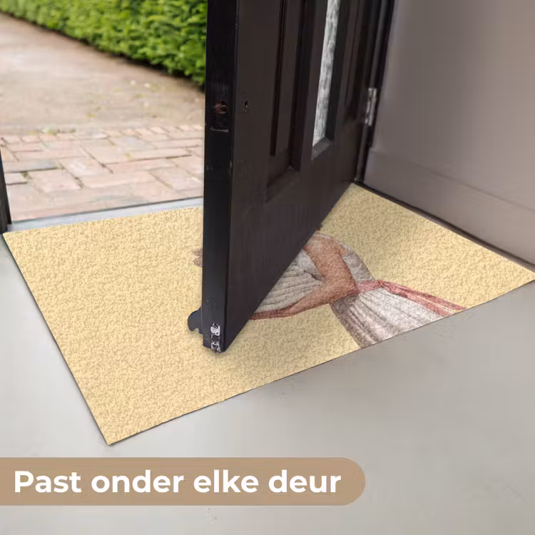 Handdoeken - Vrouw - Jurk - Roze Deurmat klein -USP_NL