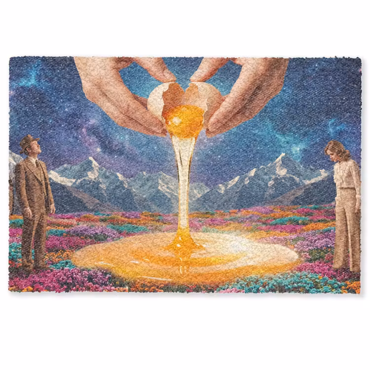 Deurmat - Handen - Ei - Surrealisme - Handen - Ei - Surrealisme Deurmat klein
