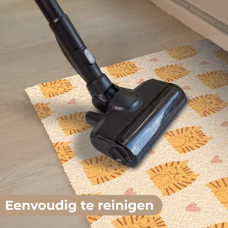 Hartjes - Katten - Strepen - Beige Deurmat klein 898 -reinigen_NL