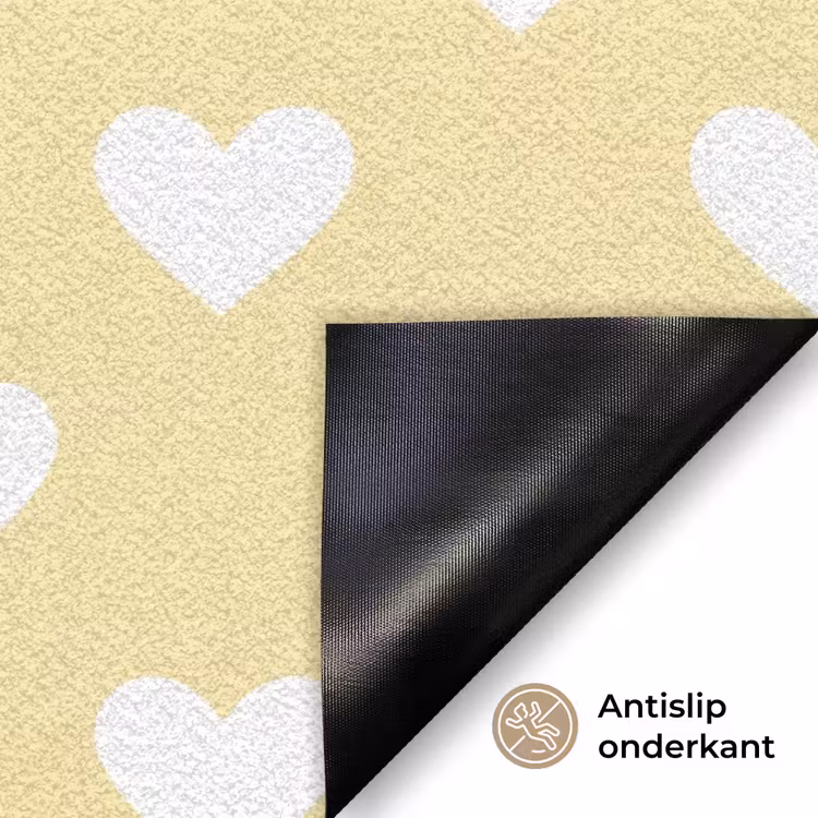 Hartjes - Patroon - Geel Deurmat klein 898 -antislip_NL
