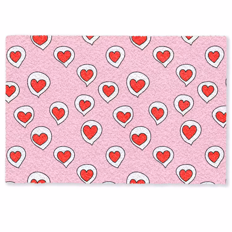Hartjes - Patroon - Rood Deurmat klein 898 -zkaufland3d