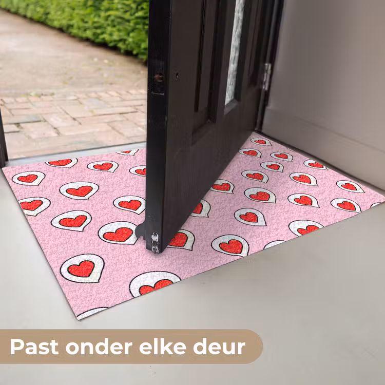 Hartjes - Patroon - Rood Deurmat klein 898 -USP_NL