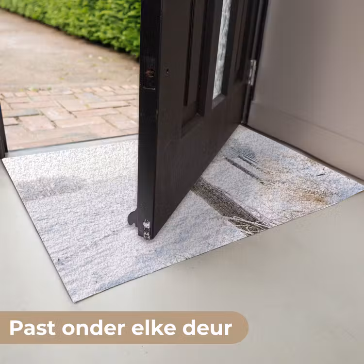 Hek - Sneeuw - Mist - Platteland - Nostalgisch Deurmat klein -USP_NL