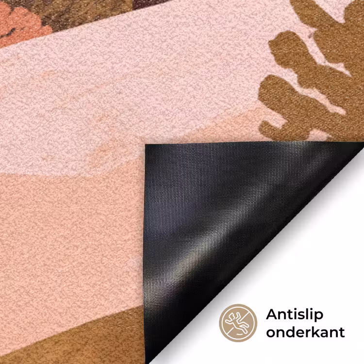 Heuvellandschap - Grafisch - Terracotta Deurmat klein -antislip_NL