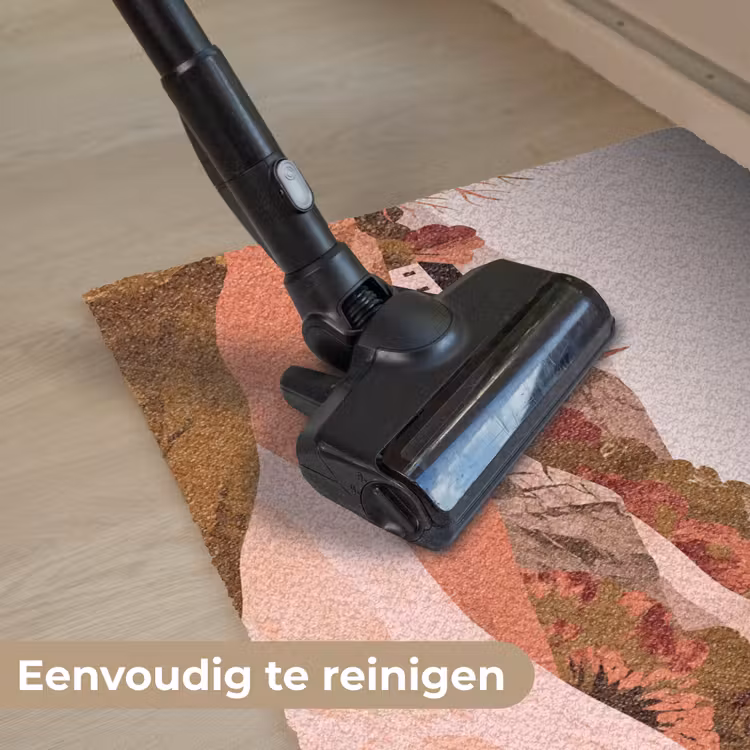 Heuvellandschap - Grafisch - Terracotta Deurmat klein -reinigen_NL
