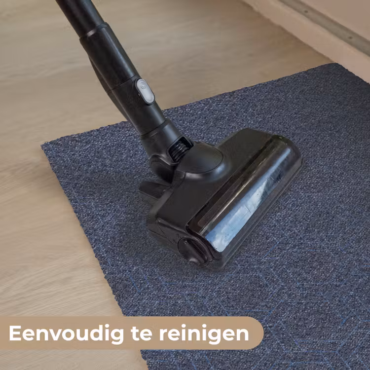 Hexagon - Patroon - Blauw Deurmat klein 898 -reinigen_NL