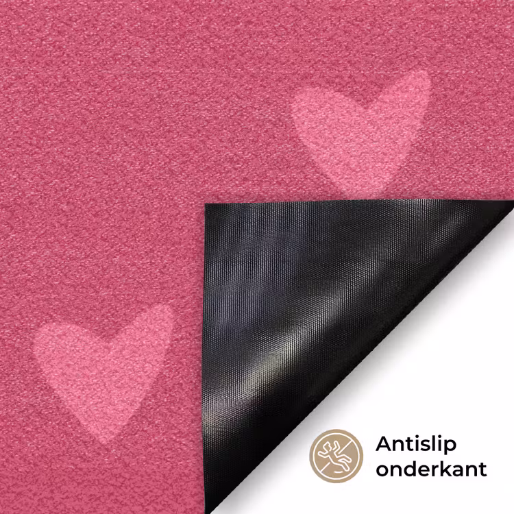Home is where the heart is - Quote - Roze Deurmat klein -antislip_NL