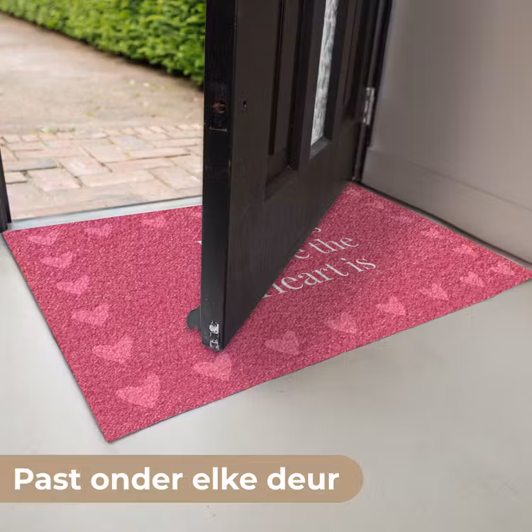 Home is where the heart is - Quote - Roze Deurmat klein -USP_NL