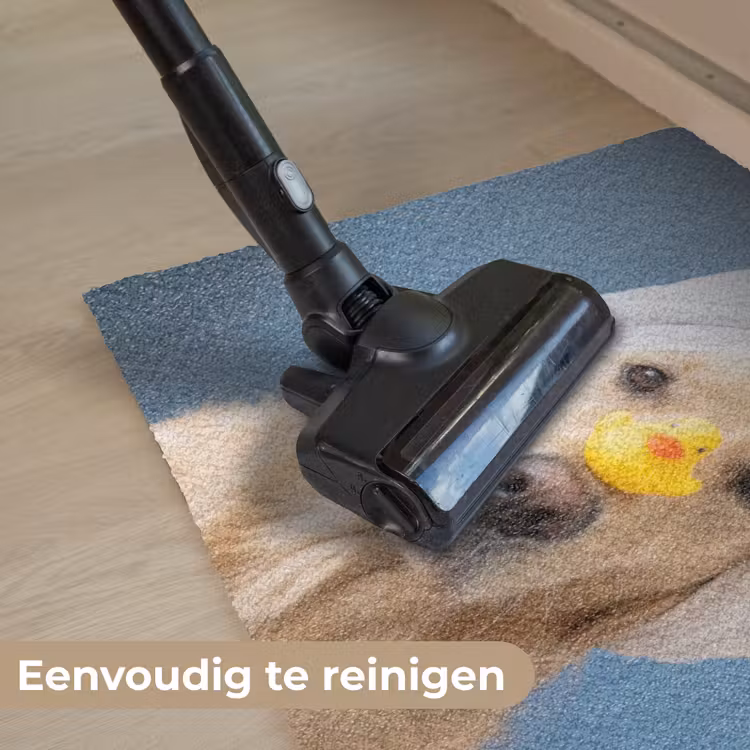 Hond - Badeend - Geel Deurmat klein -reinigen_NL