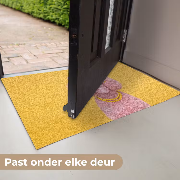 Hond - Kauwgum - Dieren - Modern - Roze Deurmat klein -USP_NL