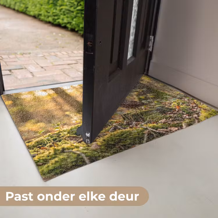Houtsnip - Bos - Bladeren - Herfst - Gecamoufleerd Deurmat klein -USP_NL