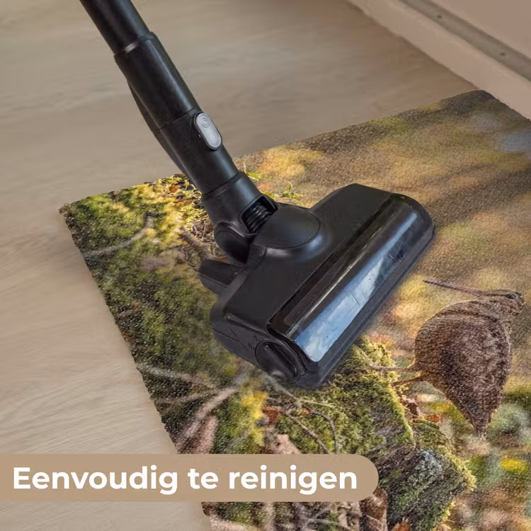 Houtsnip - Bos - Bladeren - Herfst - Gecamoufleerd Deurmat klein -reinigen_NL