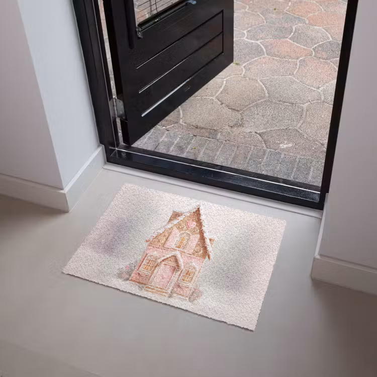 Huisje - Suiker - Pastel Deurmat klein -sfeer5