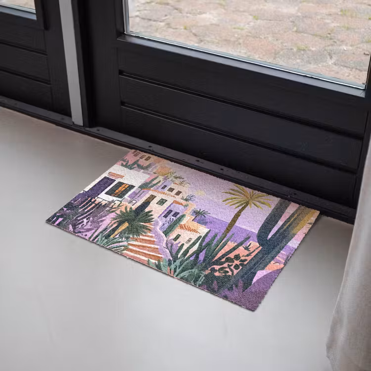 Huizen - Minimalistisch - Palmbomen - Kust Deurmat klein -sfeer2