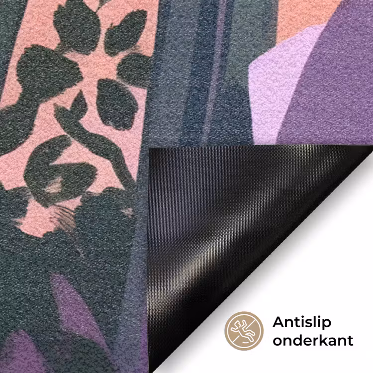 Huizen - Minimalistisch - Palmbomen - Kust Deurmat klein -antislip_NL