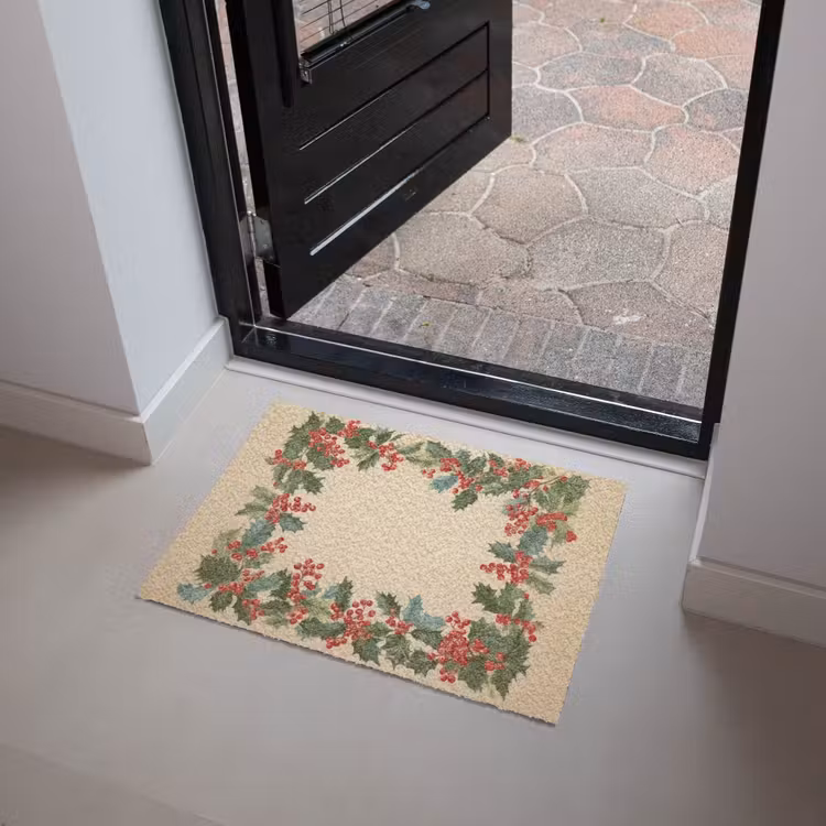 Hulstrand - Bessen - Beige Deurmat klein -sfeer5