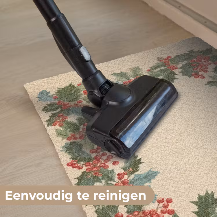 Hulstrand - Bessen - Beige Deurmat klein -reinigen_NL