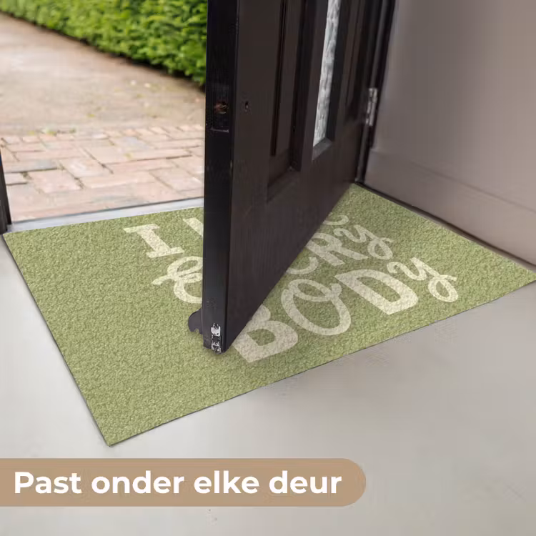 I hate everybody - Groen - Retro Deurmat klein -USP_NL