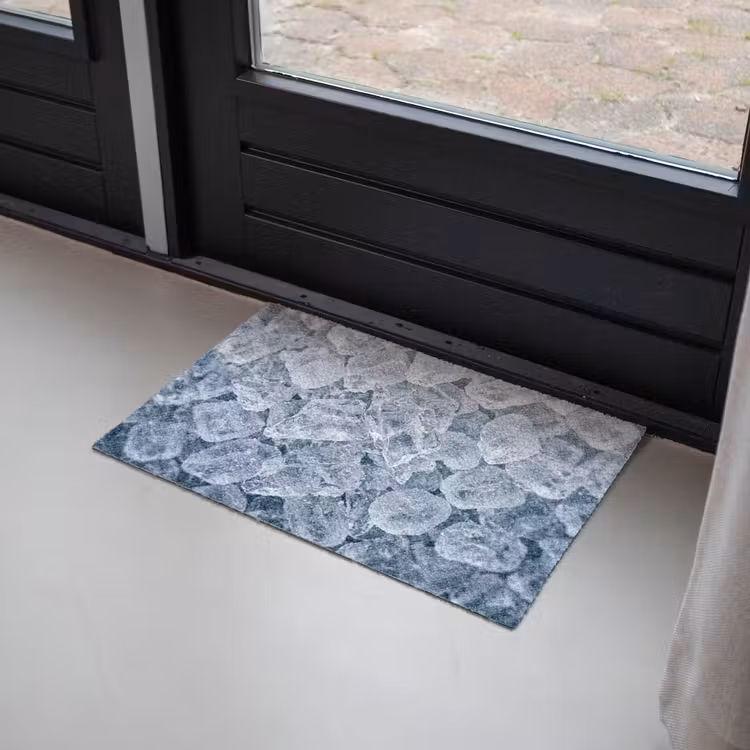 Ijsblokjes - Water - Blauw Deurmat klein -sfeer2
