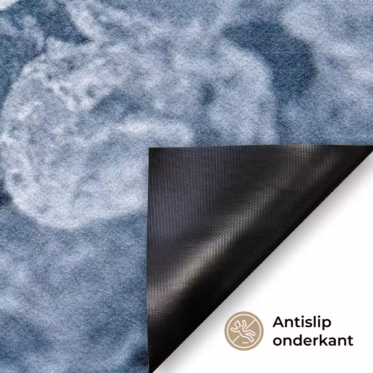 Ijsblokjes - Water - Blauw Deurmat klein -antislip_NL