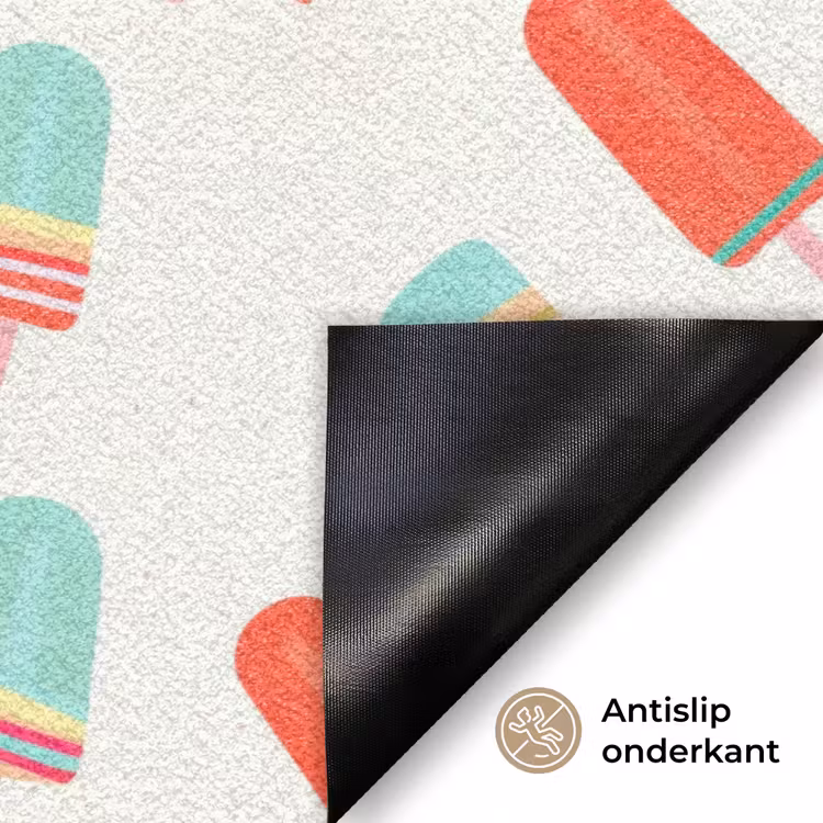 IJsjes - Speels - Kleurrijk Deurmat klein 898 -antislip_NL
