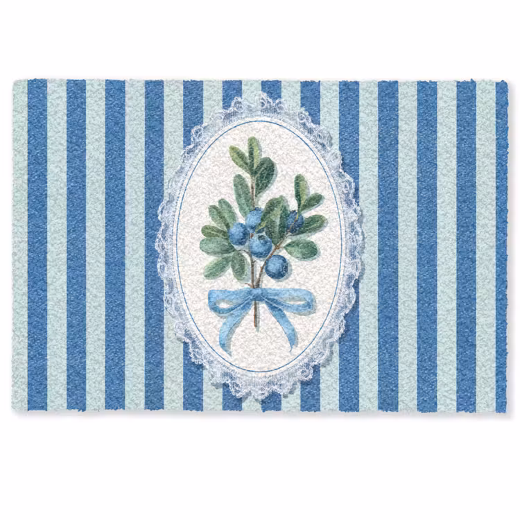 Illustratie - Bessen - Blauw - Strepen Deurmat klein -zkaufland3d