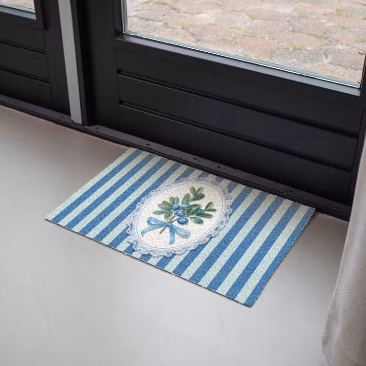Illustratie - Bessen - Blauw - Strepen Deurmat klein -sfeer2