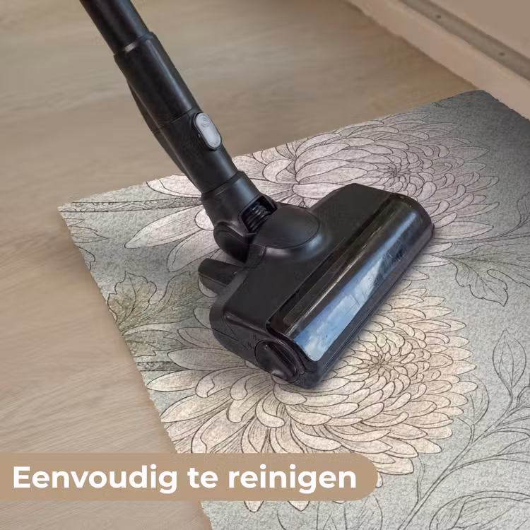 Illustratie - Bloemen - Groen Deurmat klein -reinigen_NL