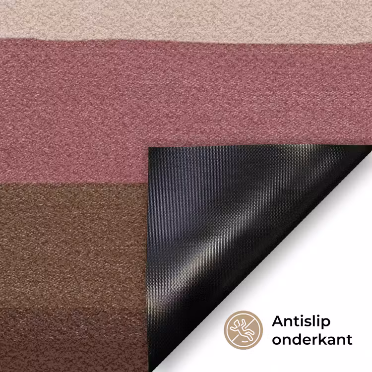 Illustratie - Bloemen - Vlakken - Abstract Deurmat klein -antislip_NL
