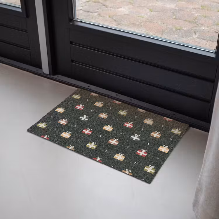 Illustratie - Cadeaus - Groen Deurmat klein 898 -sfeer2