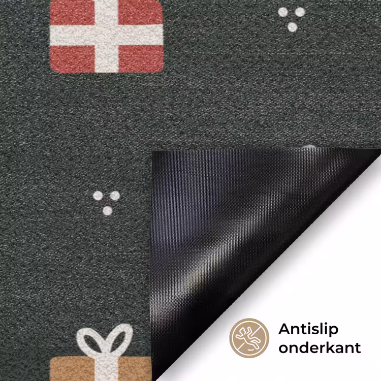 Illustratie - Cadeaus - Groen Deurmat klein 898 -antislip_NL