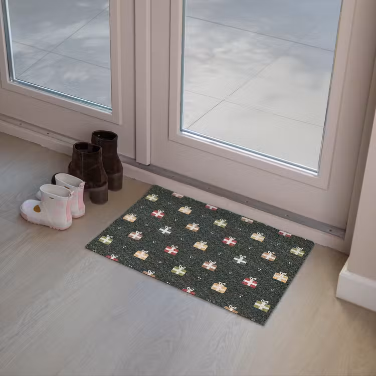 Illustratie - Cadeaus - Groen Deurmat klein 898 -sfeer3