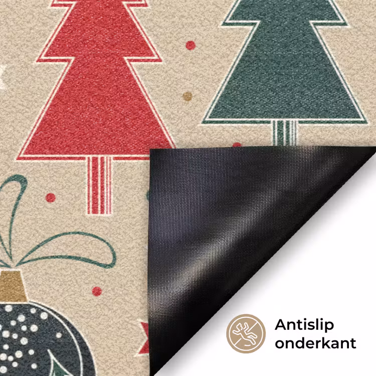 Illustratie - Kerst - Sterren Deurmat klein 898 -antislip_NL