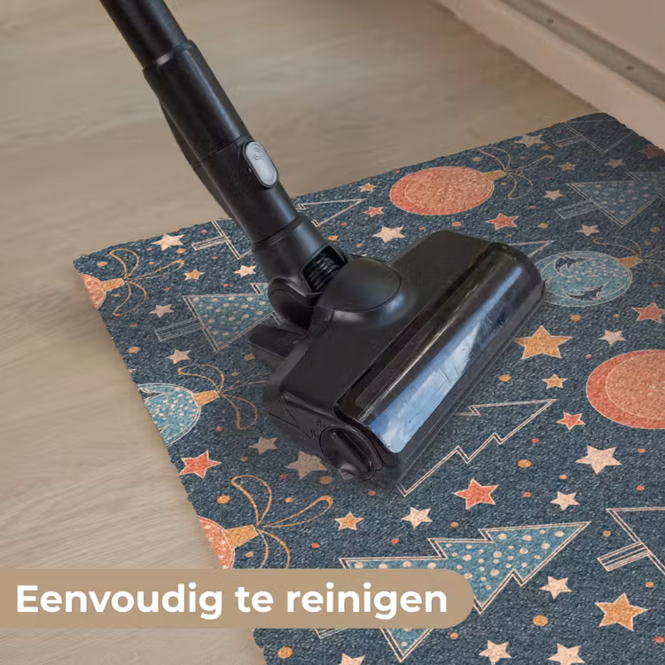 Illustratie - Kerst - Symbolen - Blauw Deurmat klein 898 -reinigen_NL
