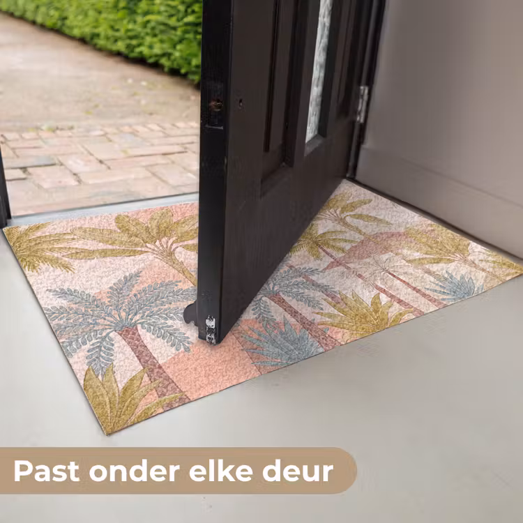 Illustratie - Palmbomen - Kleurrijk Deurmat klein -USP_NL
